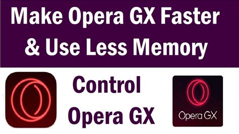 How to Make Opera GX Use Less Memory: A Symphony of Digital Efficiency